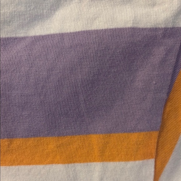 Dickies Purple and Orange Short Sleeve Tee with Retro Stripes - Picture 4 of 6